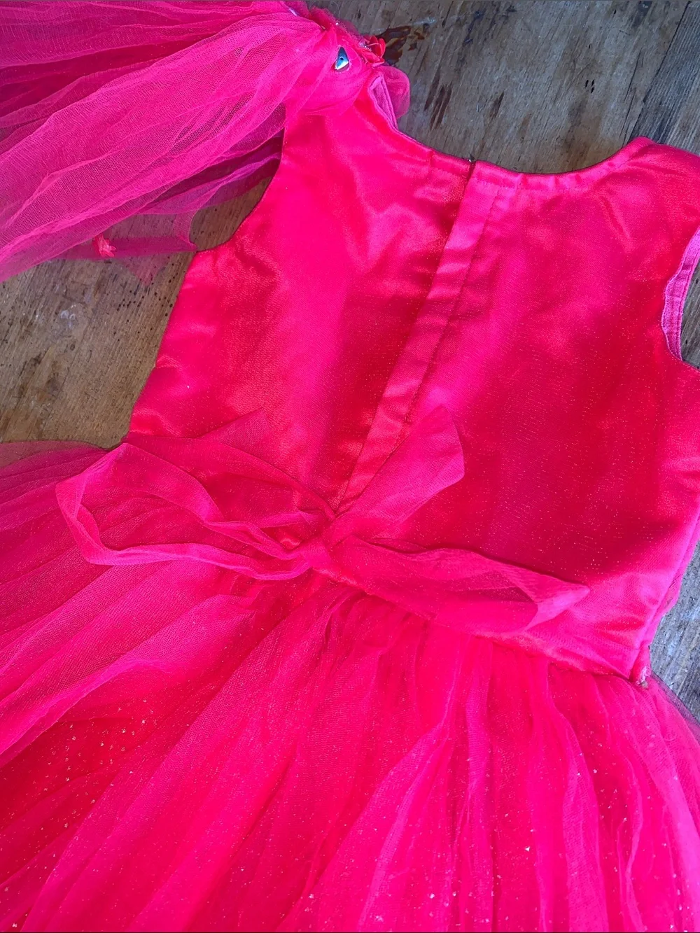 Sparkle Hot Pink Tulle Party Dress for Kids